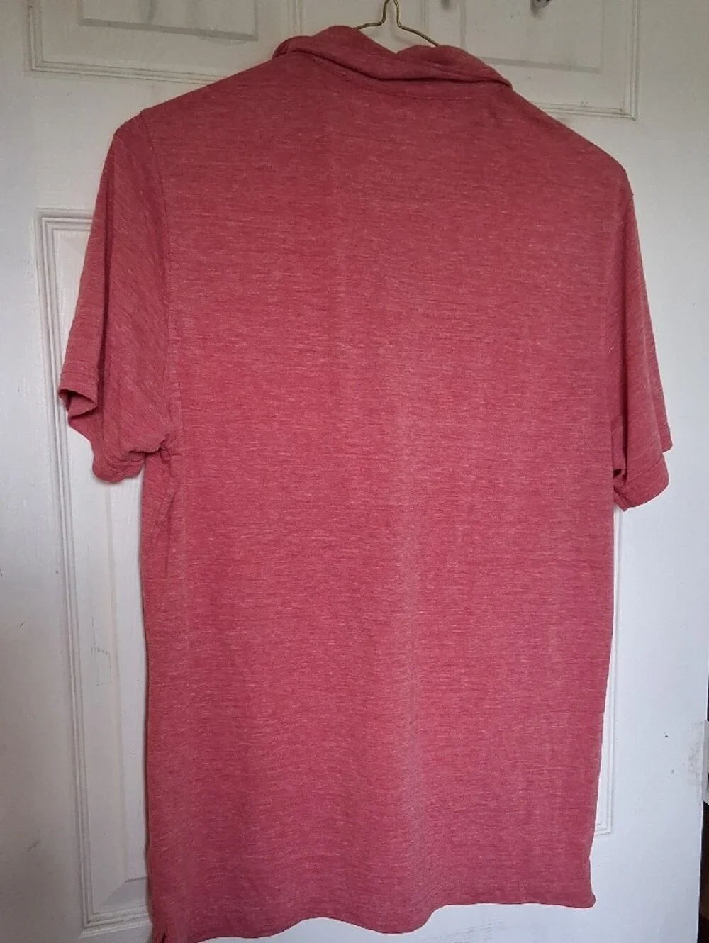 Banana Republic Men's Heathered Coral Red Polo